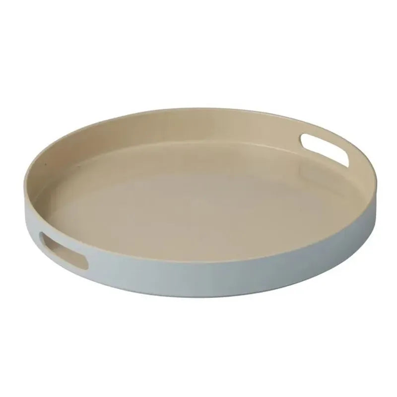 Elegant Two-Tone Wooden Serving Tray - Handcrafted Appetizer Platter for Cheese, Fruits & Charcuterie - Perfect for Dinner Parties, Bridal Showers & Home Decor