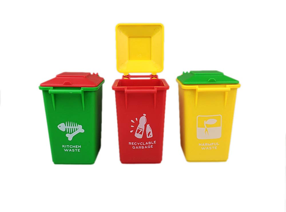 ABS Kids Push Toy Vehicles - Fun Trash Can Toy for Toddlers (Style 5) | Pretend Play, Early Learning & Indoor/Outdoor Playtime