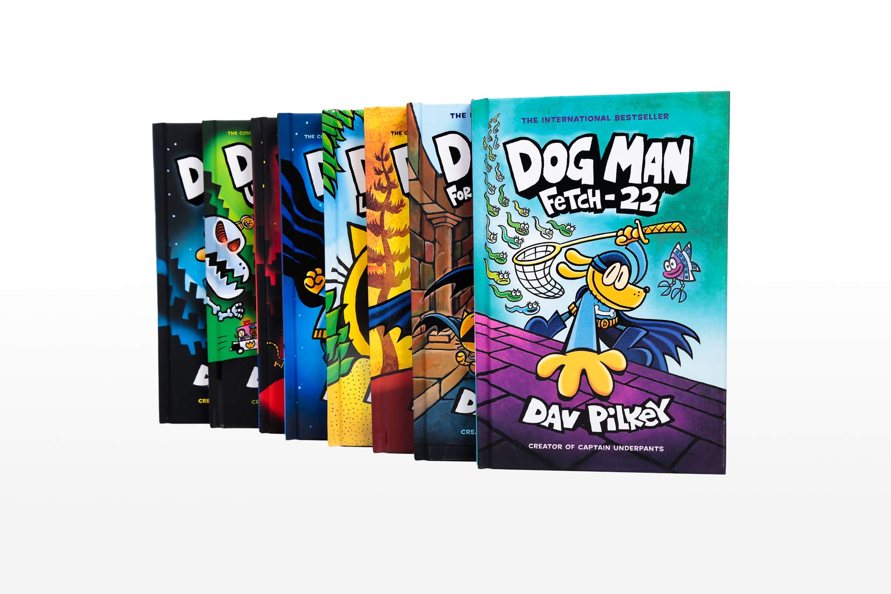 Dog Man Book Series 1-8 Set - Graphic Novels for Kids by Dav Pilkey | Fun Reading for Elementary Students & Dog Lovers | Perfect for Homeschooling, Classroom Libraries & Birthday Gifts