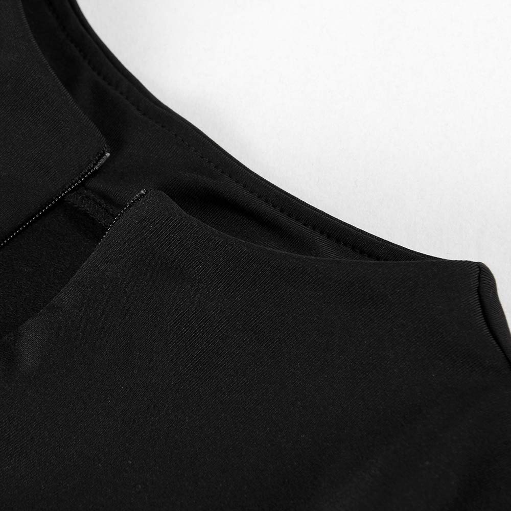 Artfish Women's Long Sleeve Quarter Zip Fleece-Lined Crop Top - Soft V-Neck Fitted Shirt for Winter, Yoga, Gym & Casual Outfits