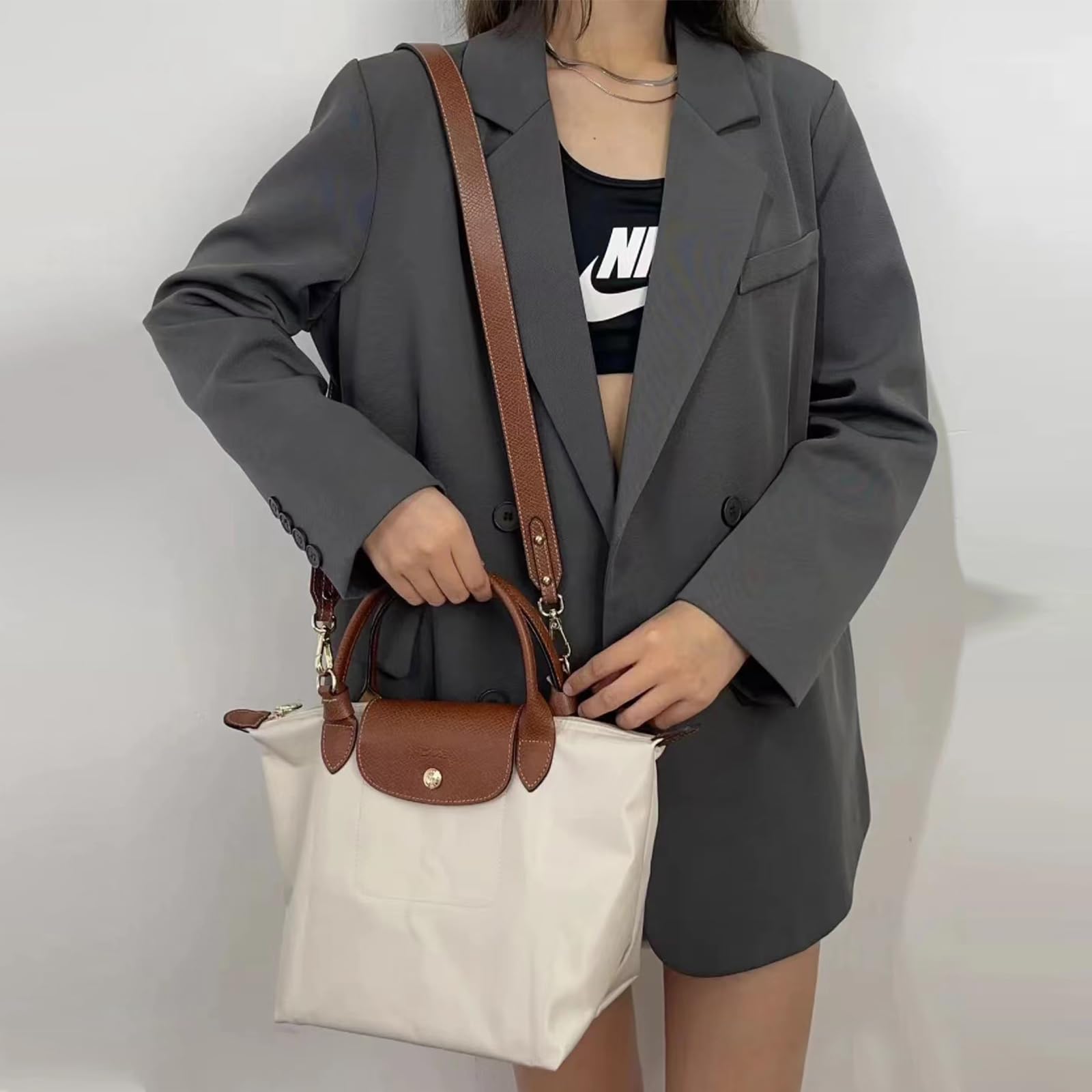 Jiesinlov Adjustable Crossbody Shoulder Strap Replacement for Longchamp Le Pliage Bags - Perfect for Travel, Shopping & Everyday Use