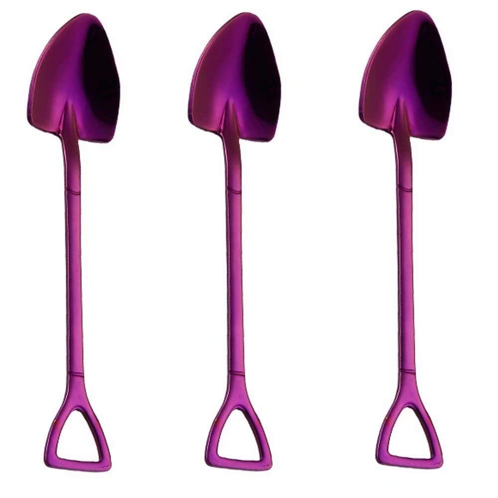 6-Piece Mini Dessert Spoon Set - 18/10 Stainless Steel Mixing Spoons, 4.8