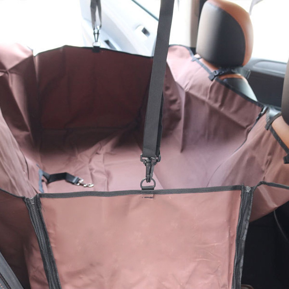 Waterproof Dog Car Seat Cover - Durable Pet Hammock for Backseat with Side Flaps - SUV & Truck Accessories for Travel & Outdoor Adventures