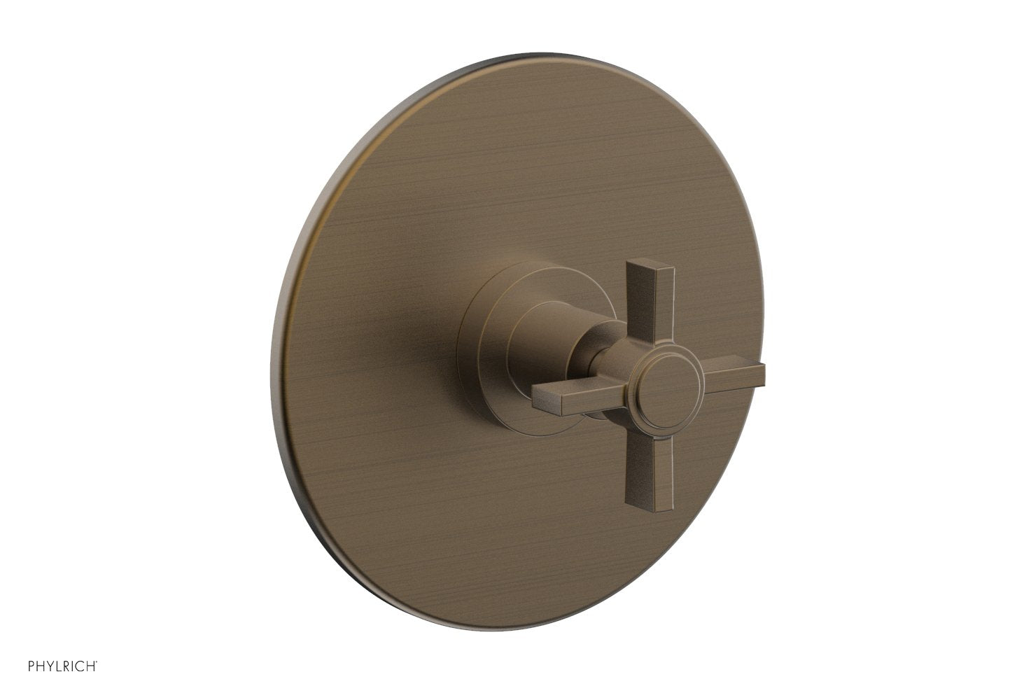 BASIC 3/4 Thermostatic Shower Trim with Blade Cross Handle - DTH137 - Perfect for Modern Bathroom Upgrades & Spa-Like Shower Experience
