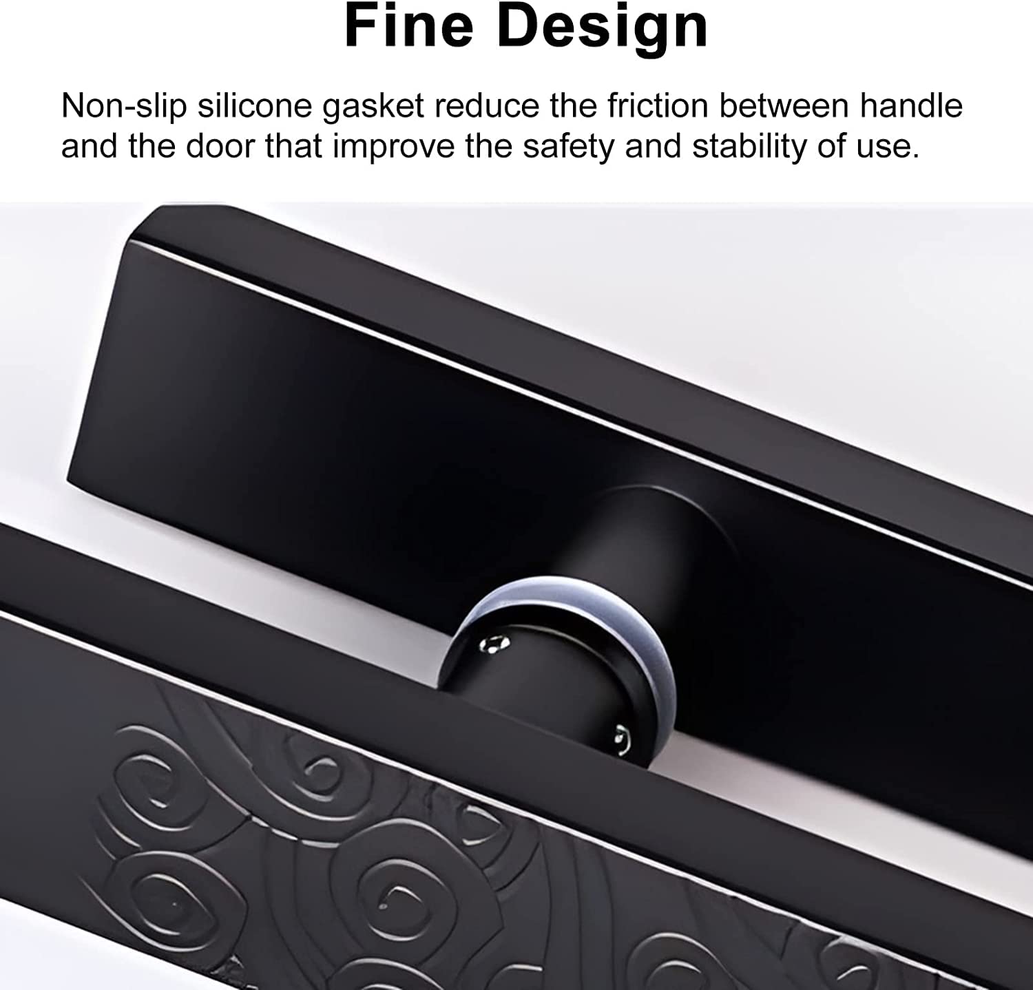ETULLE Modern Push Pull Bar Handle - Black Bronze Gold Door Hardware for Apartments & Restaurants - Rustic Sliding Door Handle (80cm/31.4in) - Perfect for Interior Doors, Commercial Spaces & Home Renovation Projects