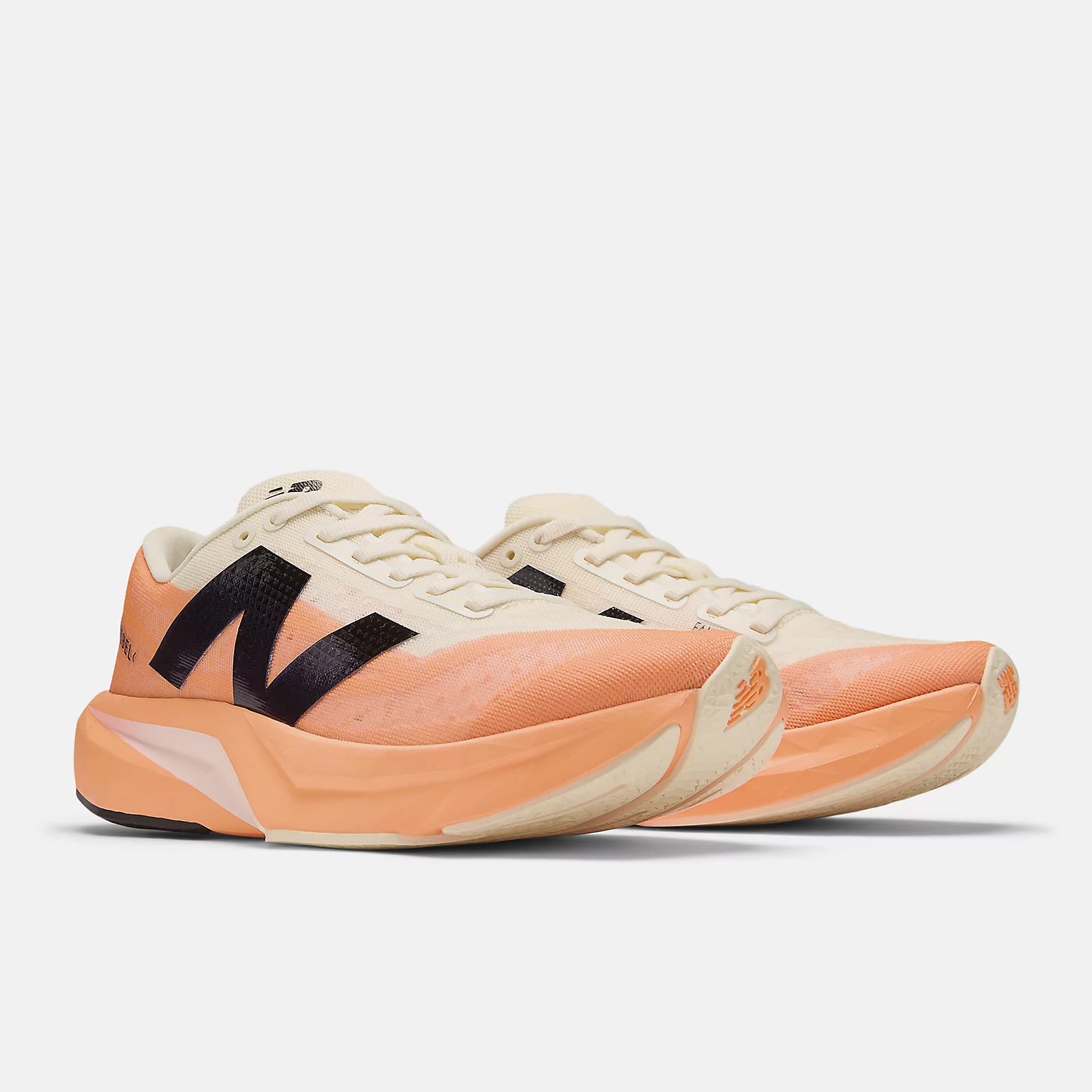 New Balance Women's FuelCell Rebel v4 Running Shoes - Hot Mango/Angora/Black | Lightweight & Responsive for Road Running, Training & Gym Workouts