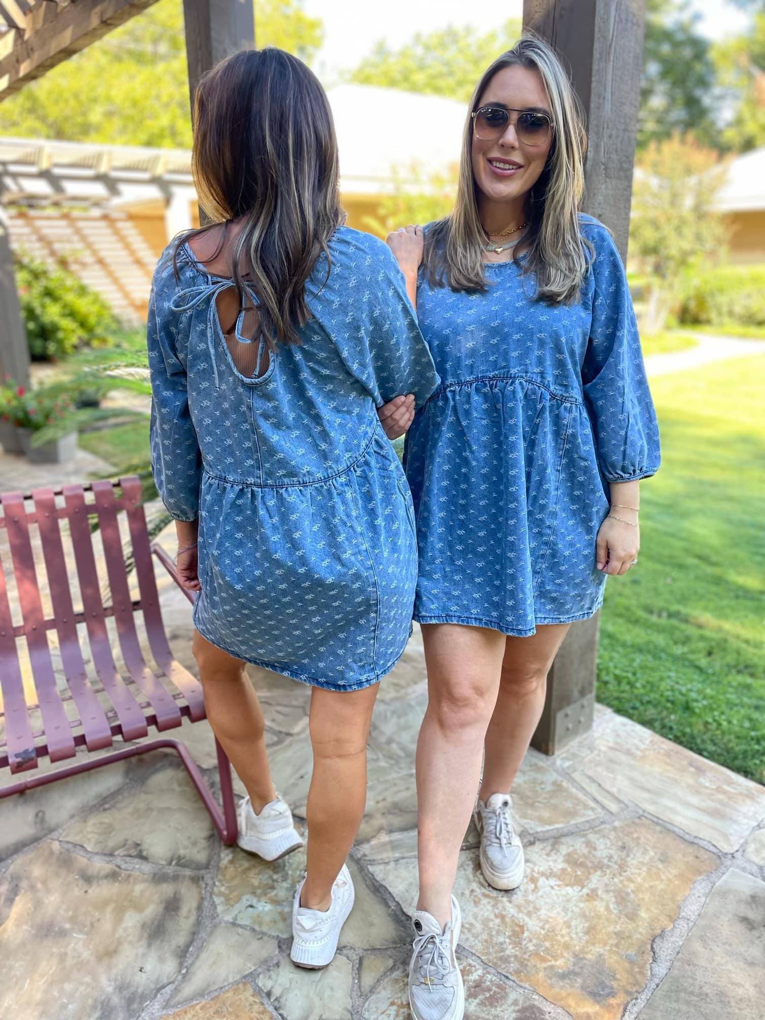 PREORDER: Alexa Denim Dress - Women's Casual Stretch Denim Dress with Pockets | Perfect for Everyday Wear, Date Nights & Office Outfits