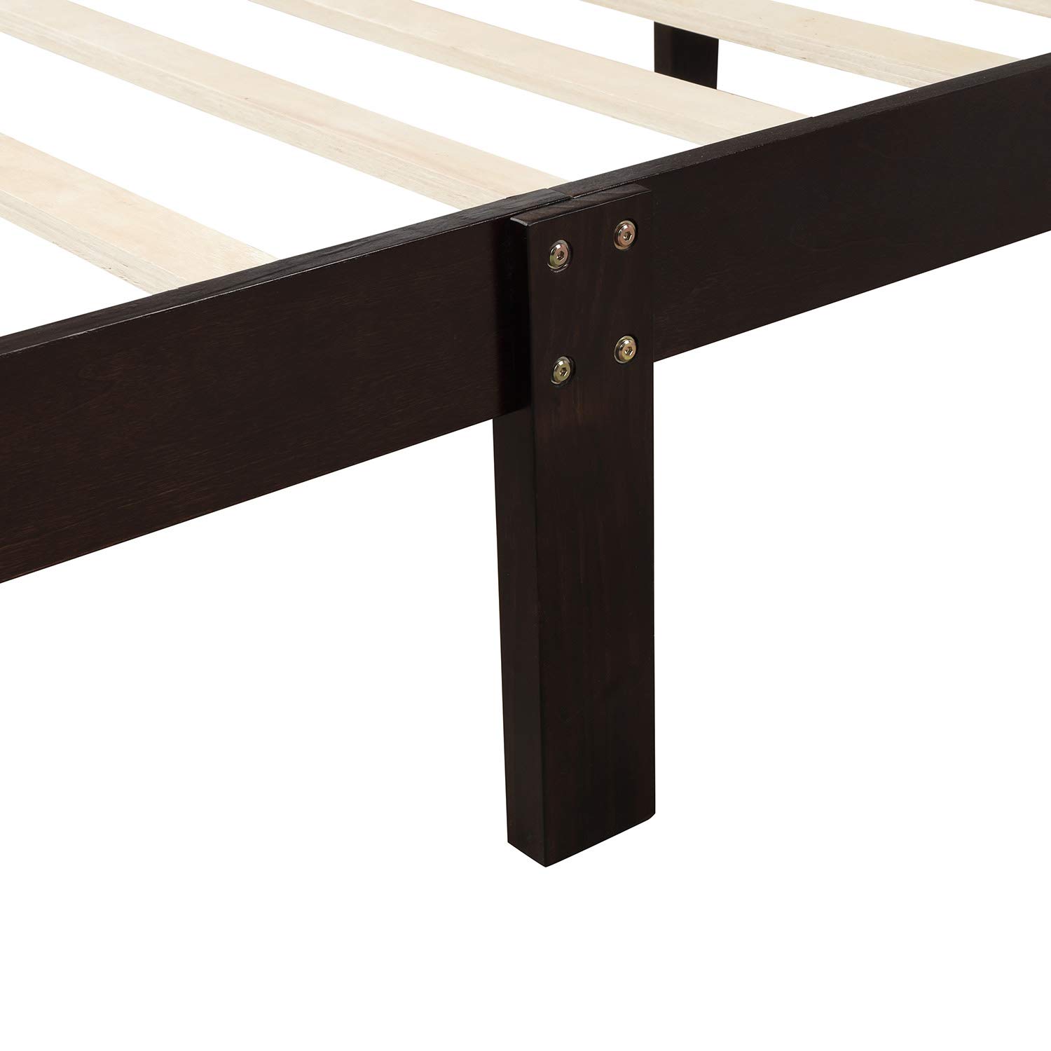 SOFTSEA Twin Size Platform Bed Frame with 7.1