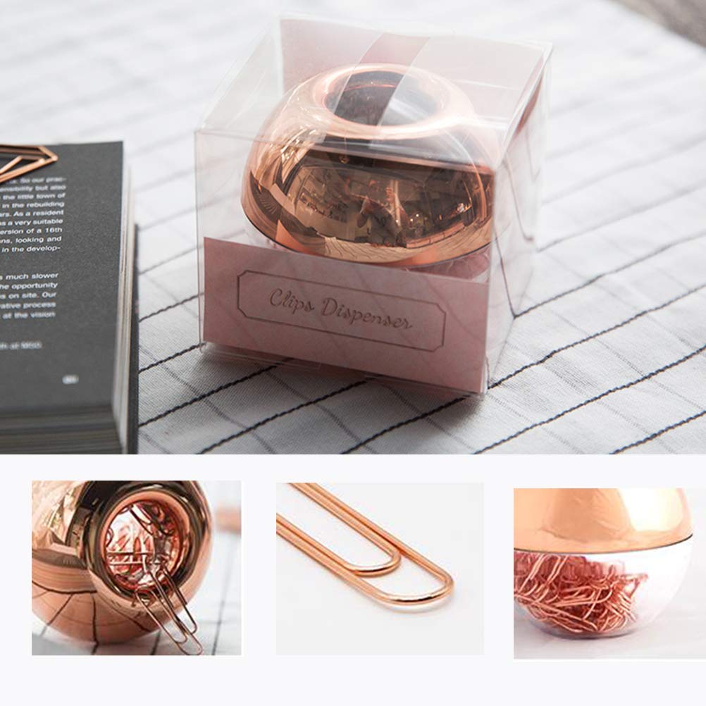 Rose Gold Paper Clips Set - 100pcs 1.1