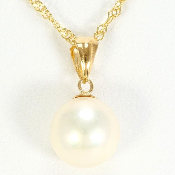 18K Yellow Gold Pearl Necklace for Women - Elegant Cultured Pearl Jewelry Gift for Wedding, Anniversary & Special Occasions