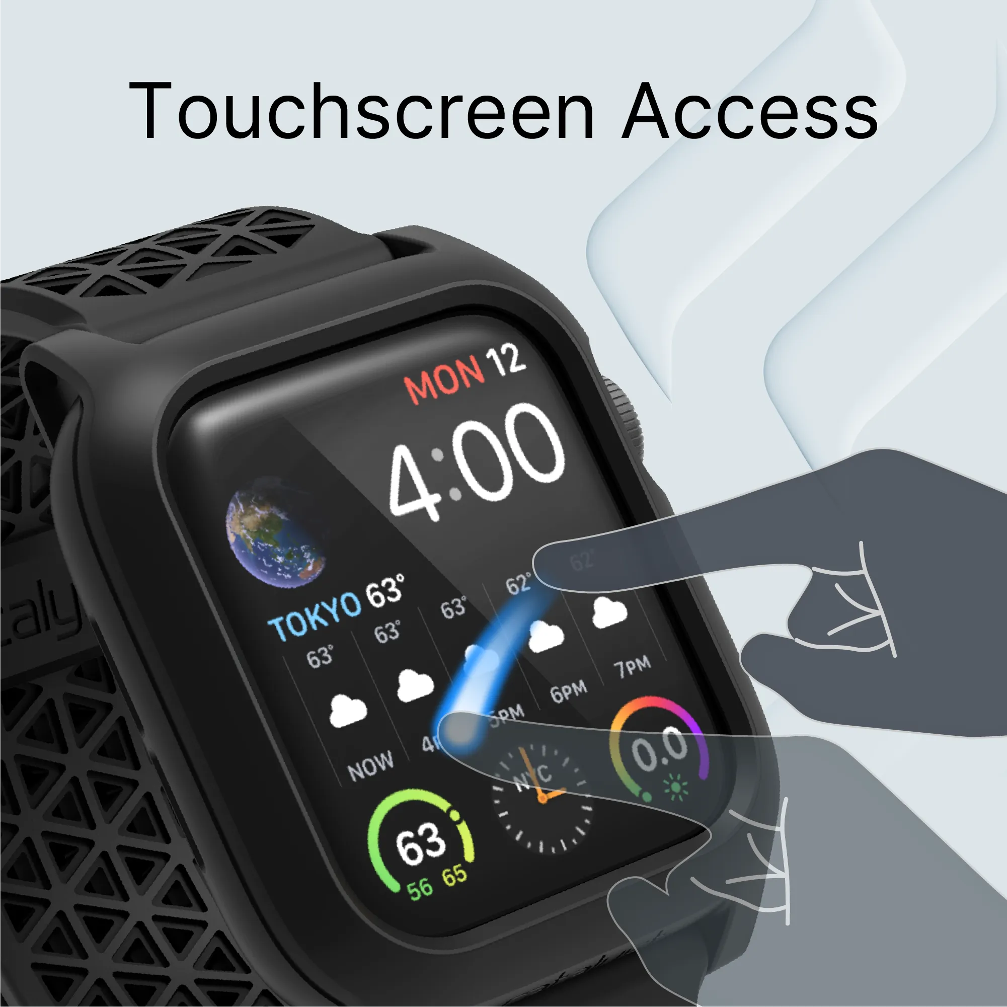 Rugged 40mm Protective Case with Band for Apple Watch Series 6/5/4/SE (2nd/1st Gen) - Durable Cover for Outdoor Sports & Active Lifestyle