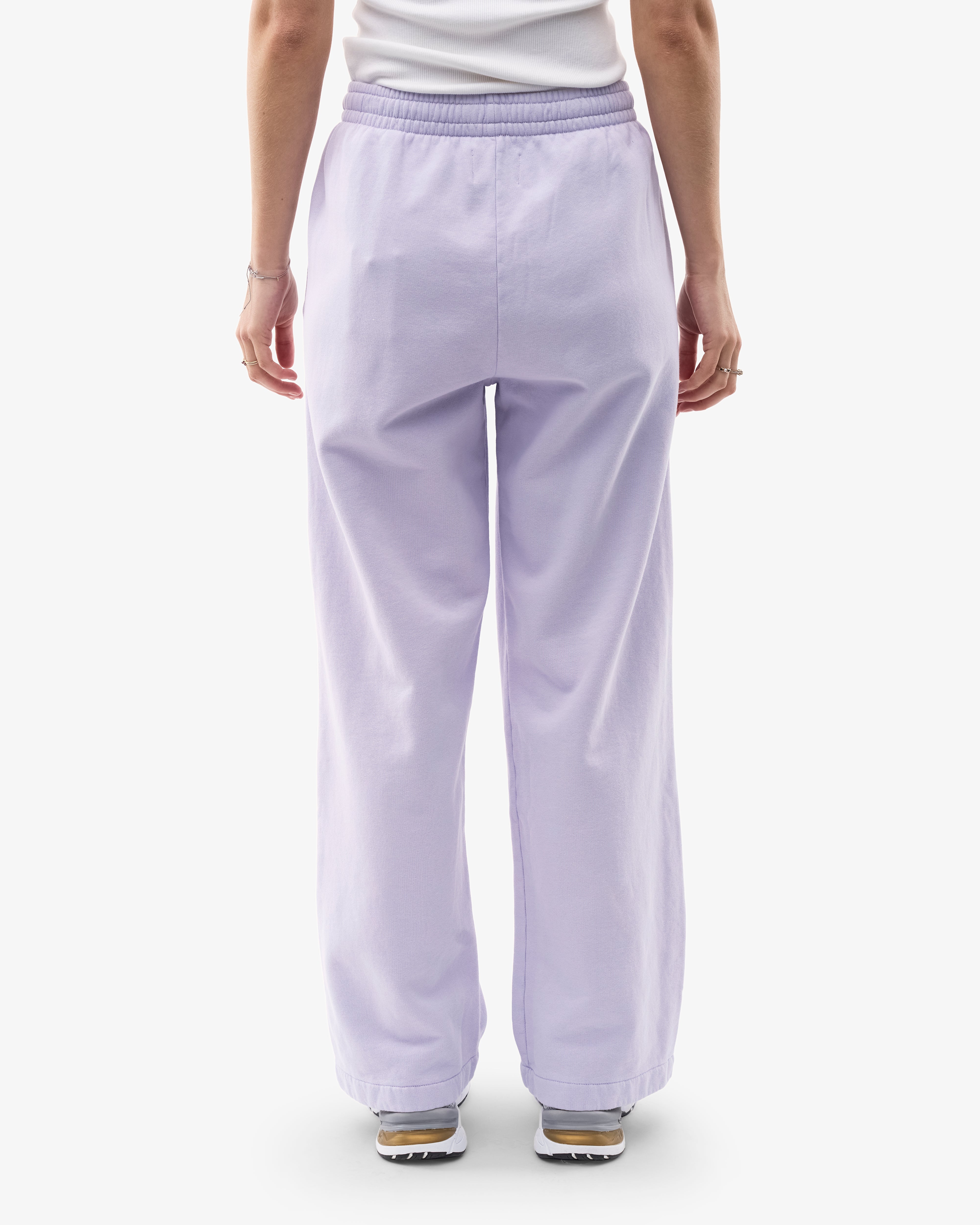 Organic Straight Leg Sweatpants for Women - Soft Lavender Color | Comfortable Lounge Pants for Yoga, Running & Home Relaxation