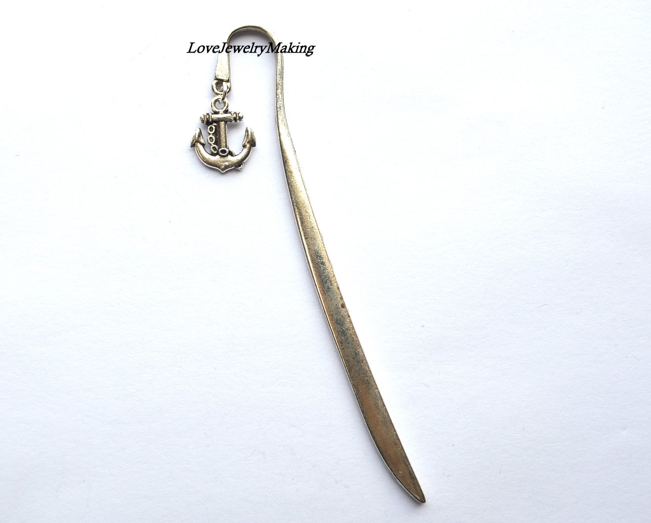 Tibetan Silver Ship Anchor Bookmark - Unique Nautical Book Accessory for Readers, Perfect Christmas Gift Idea for Book Lovers - Great for Home, Office & Travel Reading