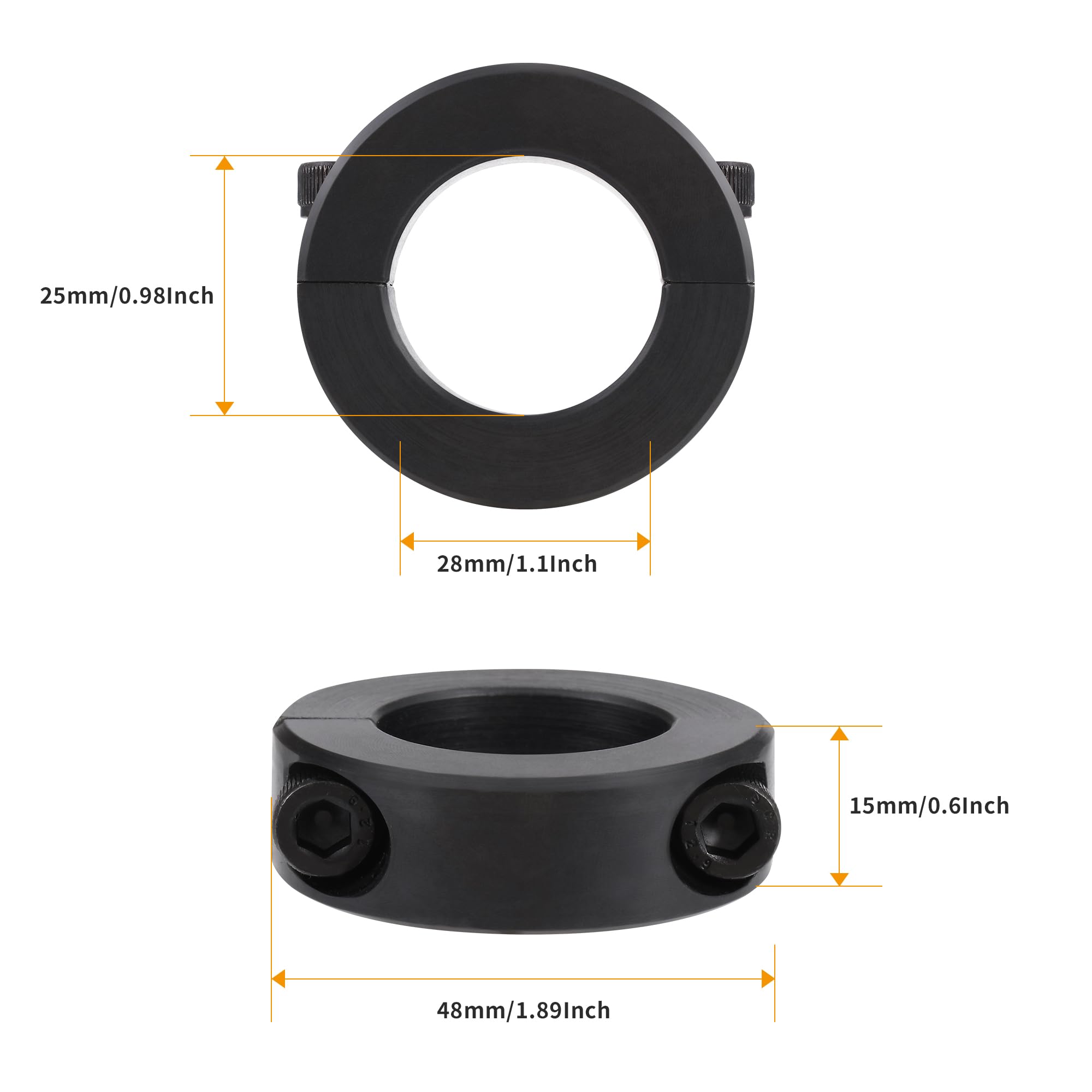 Steel Gas Lift Cylinder Clamp Holder - Fix Sinking Office Chair Without Replacement | Adjustable Height Chair Saver Kit | No Tools Required | Perfect for Home Office, Gaming & Workstation Chairs