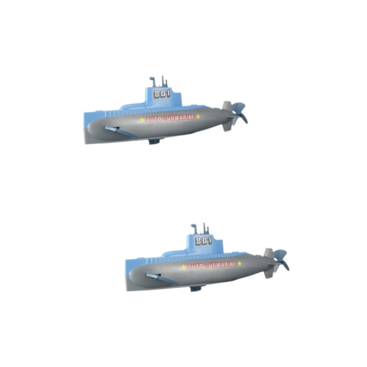 QUMIIRITY 2 Pack Wind Up Submarine Bath Toys - Floating Water Toys for Kids, Fun Bathtub & Pool Toys for Toddlers, Summer Beach Swimming Party Favors (Blue) - Perfect for Bath Time, Pool Parties & Outdoor Water Play