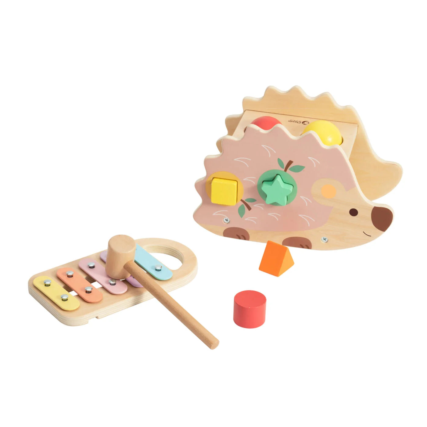 Wooden Hedgehog Pounding Bench Toy - Montessori Educational Hammering Game for Toddlers - Fine Motor Skills Development Toy for Kids - Perfect for Preschool Learning & Sensory Play