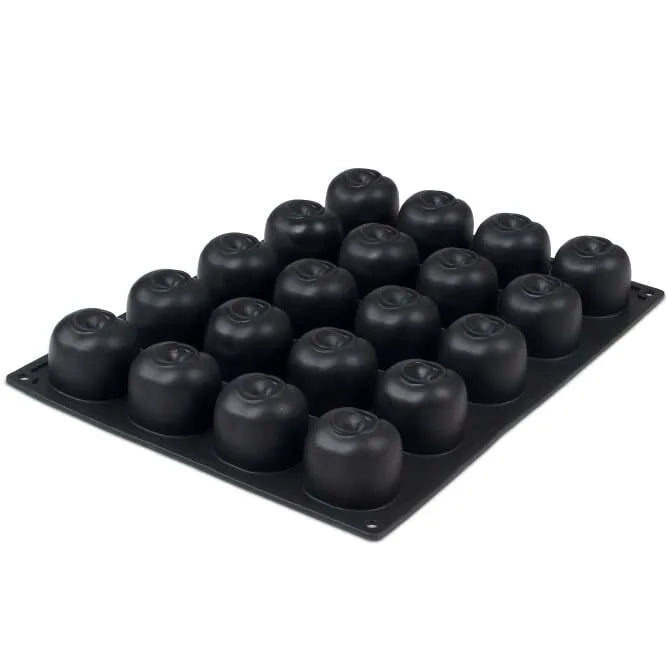 Pavoni 3D Silicone Mold - 20 Cherry & Peach Shapes for Cake, Chocolate, Candy, Soap Making | Baking Decorations & DIY Crafts