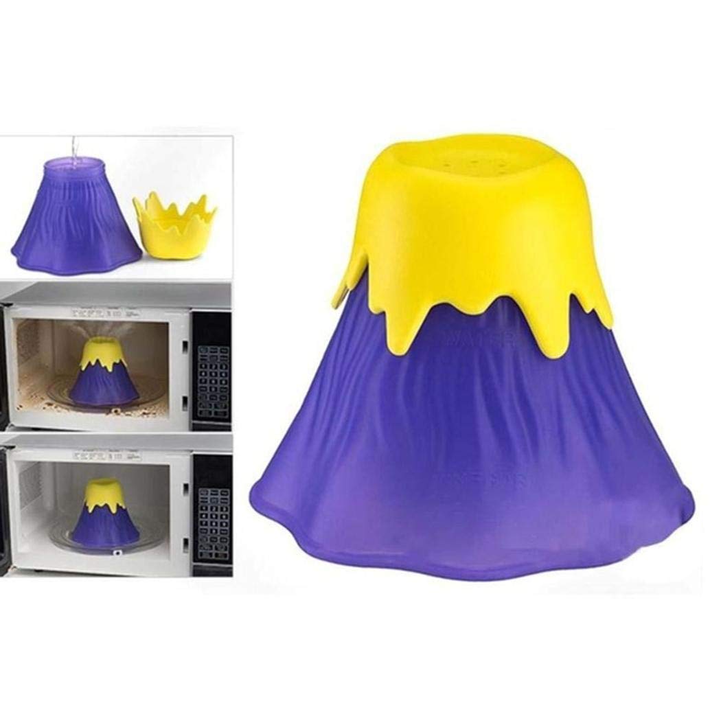 Volcano Steam Microwave Cleaner - Kitchen Gadget for Easy Oven Cleaning at Home