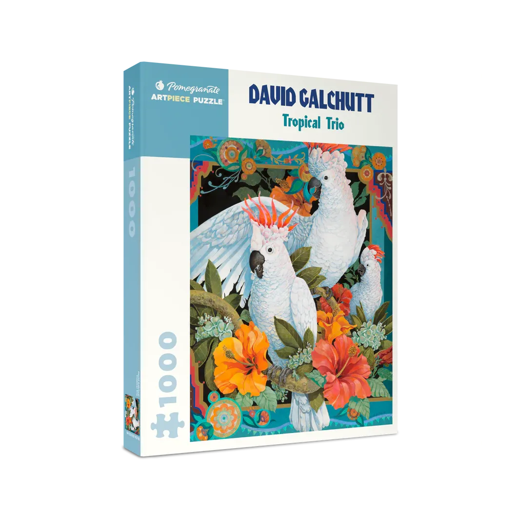 David Galchutt Tropical Trio Pz1000 - Vibrant Floral Art Print for Home & Office Decor | Perfect for Living Room, Bedroom, or Gift Giving