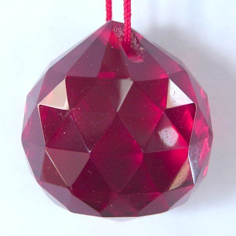 Feng Shui Red Crystal Hanging Balls for Home Decor - Enhance Positive Energy & Harmony in Living Room, Bedroom, or Office