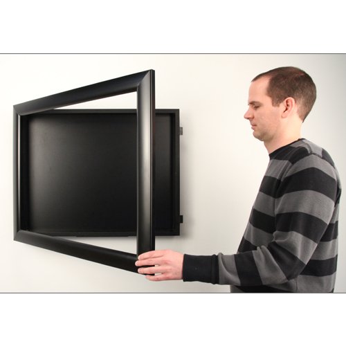 Stylish SUPER WIDE FACE Metal Framed Shadowbox Swing Frames - 2 Deep Display for Photos, Artwork & Memorabilia - Perfect for Home Decor, Office Display & Gift Giving