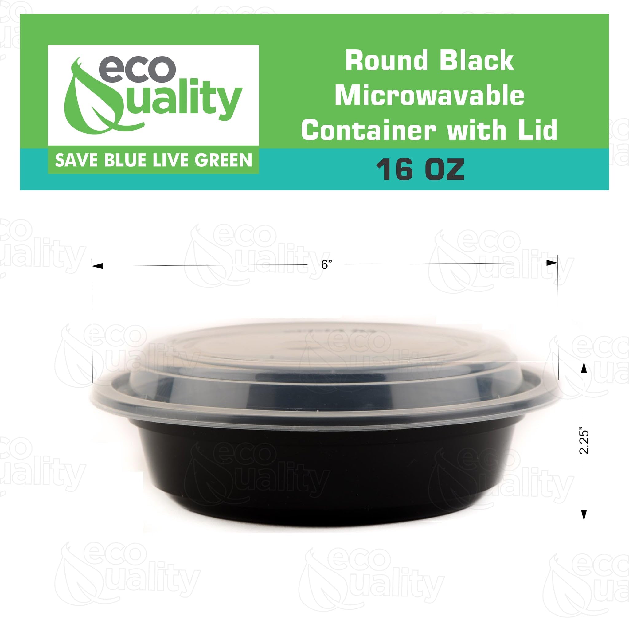 16 oz - 300 Count BPA-Free Round Plastic Meal Prep Containers with Lids | Microwave, Dishwasher & Freezer Safe | Stackable Reusable Food Storage Containers for Meal Prepping, Leftovers & Restaurant Takeout