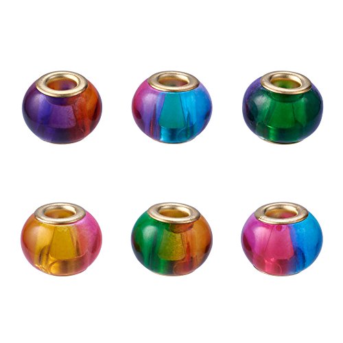 Spray Painted Two Tone Color, 15x12mm