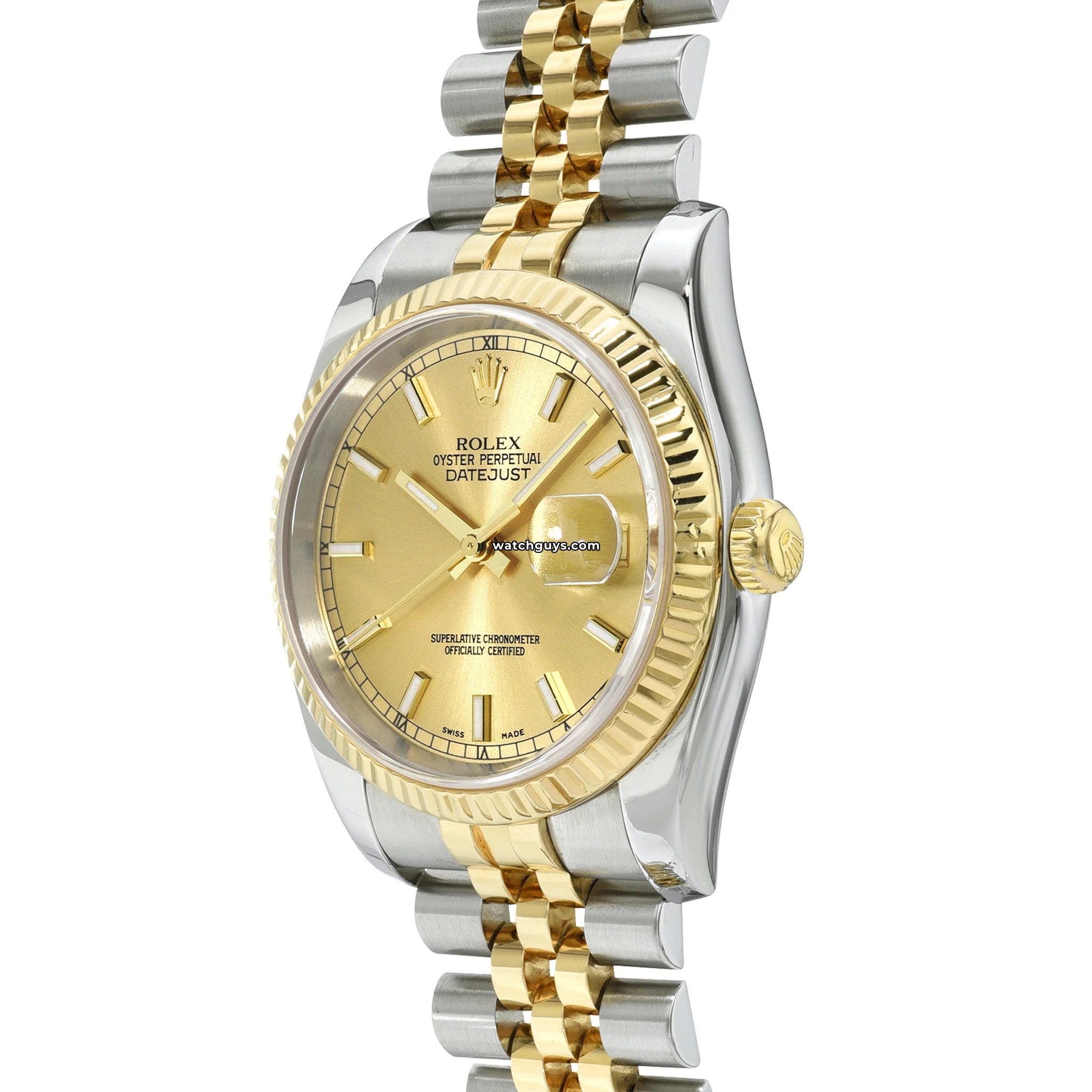 Rolex Datejust 116233 Champagne Dial Two-Tone Stainless Steel & Gold Men's Watch - Luxury Dress Watch for Business & Formal Occasions