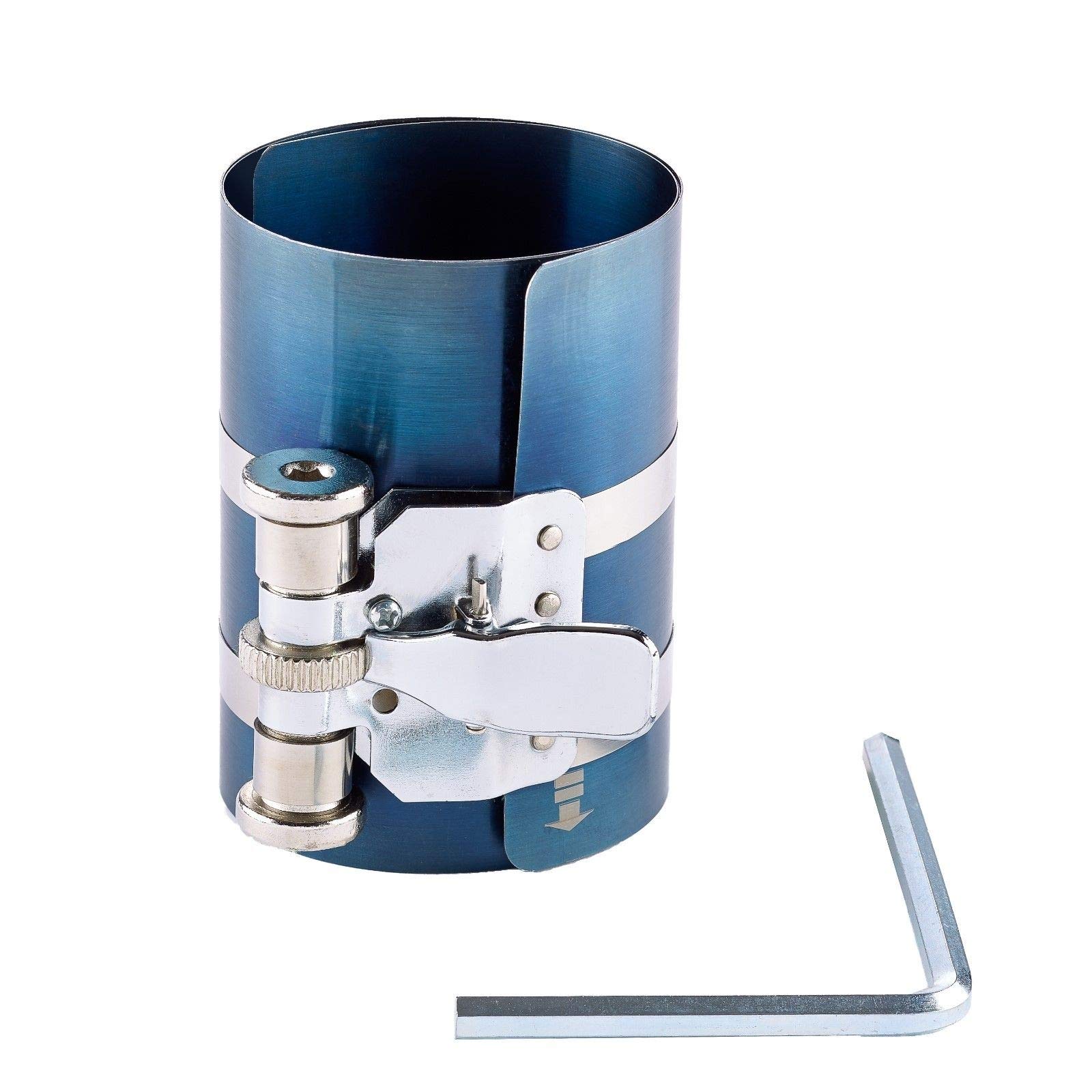 Professional Ratcheting Piston Ring Compressor Tool Kit 2 1/8