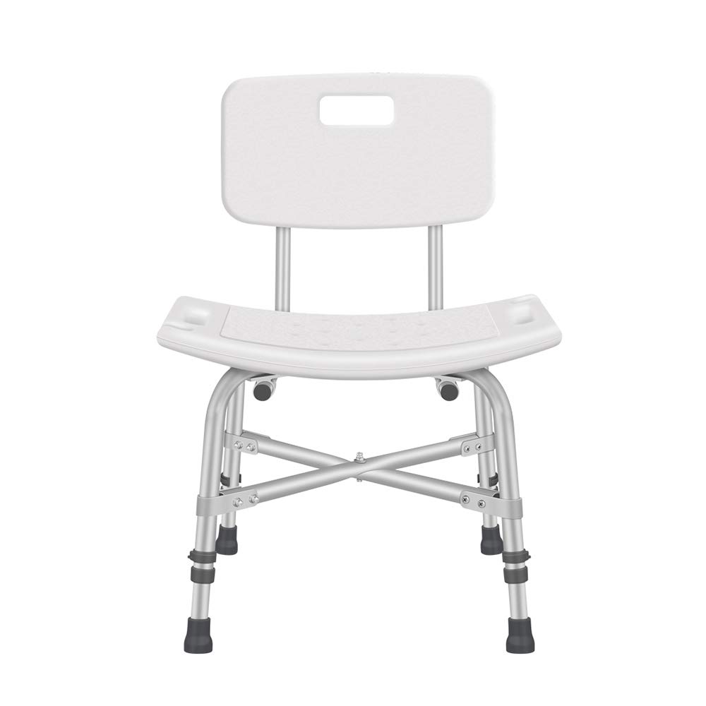 **ZPTAT Heavy Duty Shower Chair for Elderly & Disabled - Sturdy Shower Seat with Arms & Back Support, 150kg Weight Capacity, Portable Bath Stool Aid - Ideal for Seniors & Mobility Assistance (White)**    *(Perfect for Safe Bathing, Post-Surgery Recovery, and Elderly Care at Home or Healthcare Facilities)*