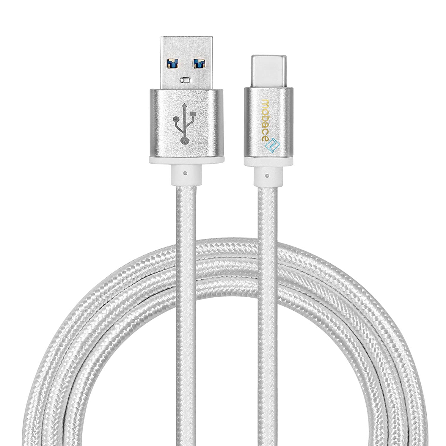 Original Samsung Galaxy A5 (2017) Fast Charger - UK Wall Plug with USB-C Cable & Braided Type-C Cable - Perfect for Home, Office & Travel Charging