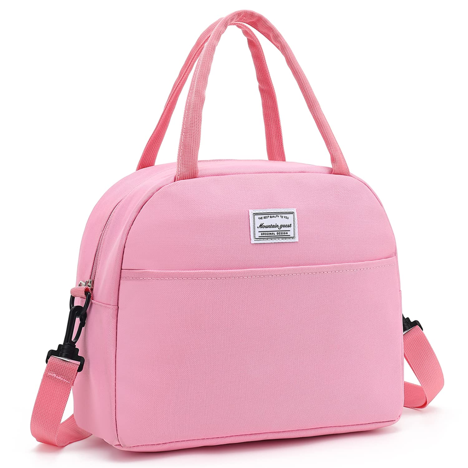 Insulated Reusable Lunch Bag for Adults - Water Resistant Cooler Lunch Box for Work, Picnic, Beach & Travel - Pink Tote for Men & Women | Perfect for Office, School, Outdoor Activities & Daily Commute
