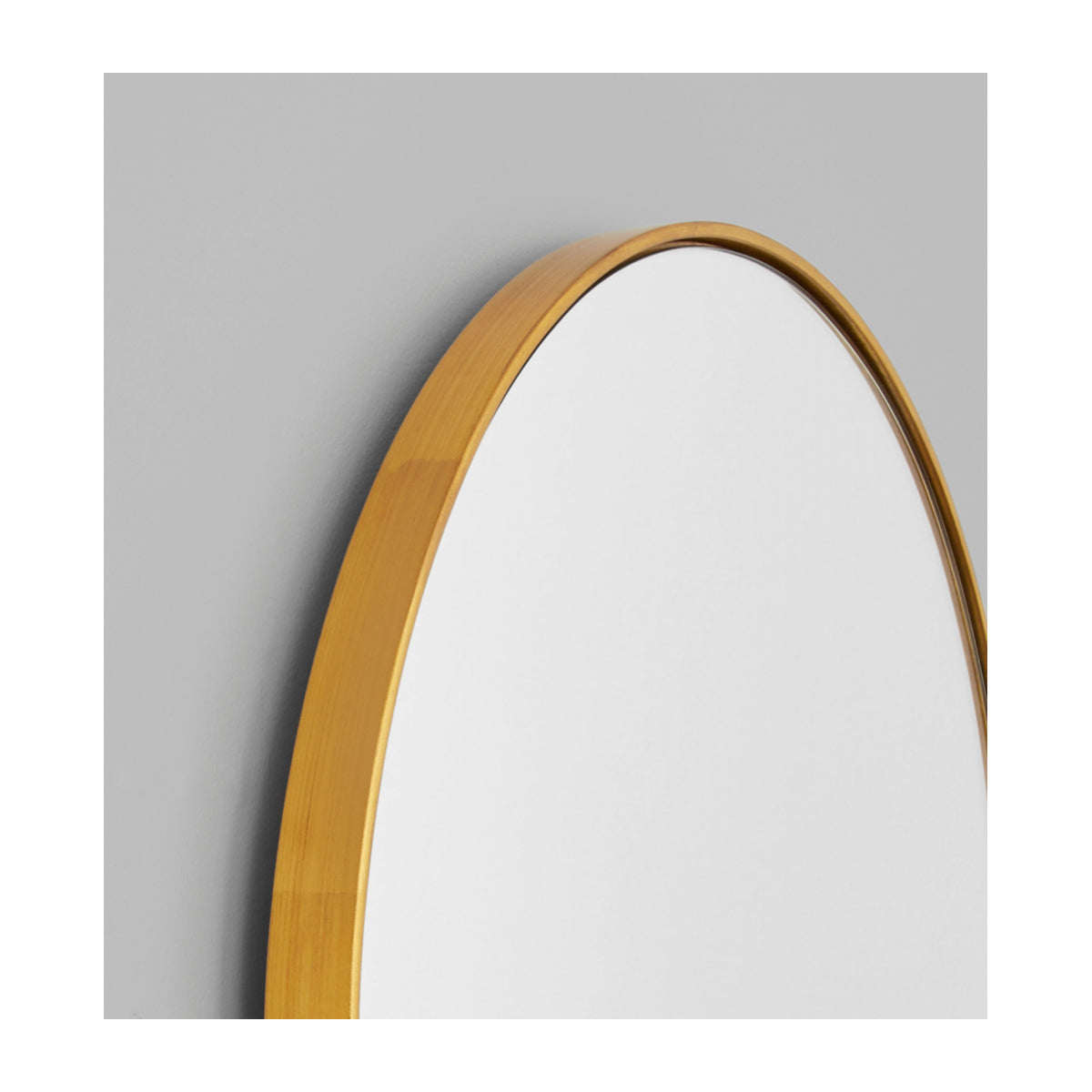 Bjorn Oval Mirror - Antique Brass Finish Wall Mirror for Living Room, Bedroom, Bathroom - Elegant Home Decor & Interior Design Accent
