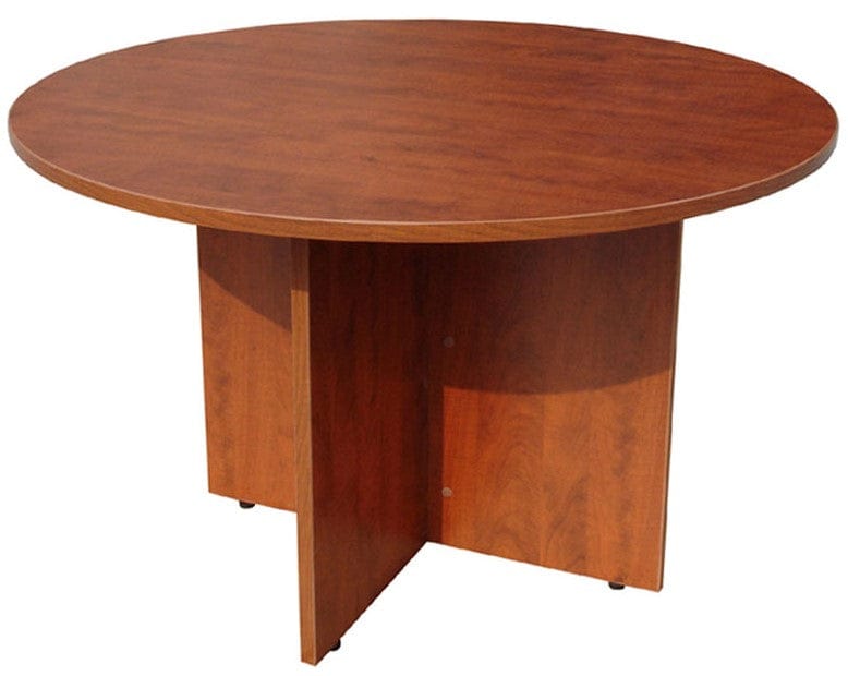 Boss 42 Inch Round Dining Table - Modern Wooden Kitchen Table for 6-8 People [Model N127] | Perfect for Family Dinners, Kitchen Dining Rooms & Small Space Apartments