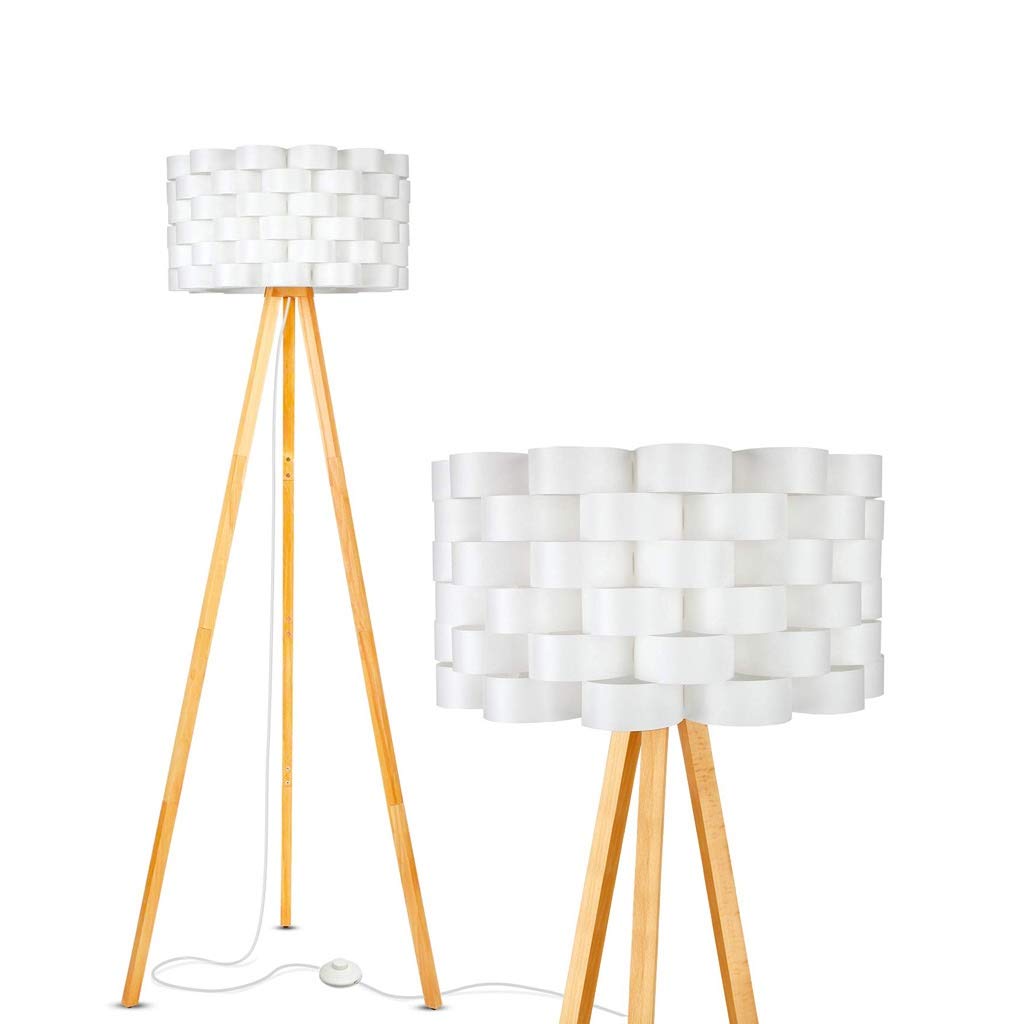 Modern LED Floor Lamp with Tripod Base - Soft Ambient Lighting for Living Room, Bedroom & Office - Adjustable Height Standing Easel Lamp for Reading, Relaxation & Workspace Illumination - Contemporary Design Home Decor Lighting Fixture