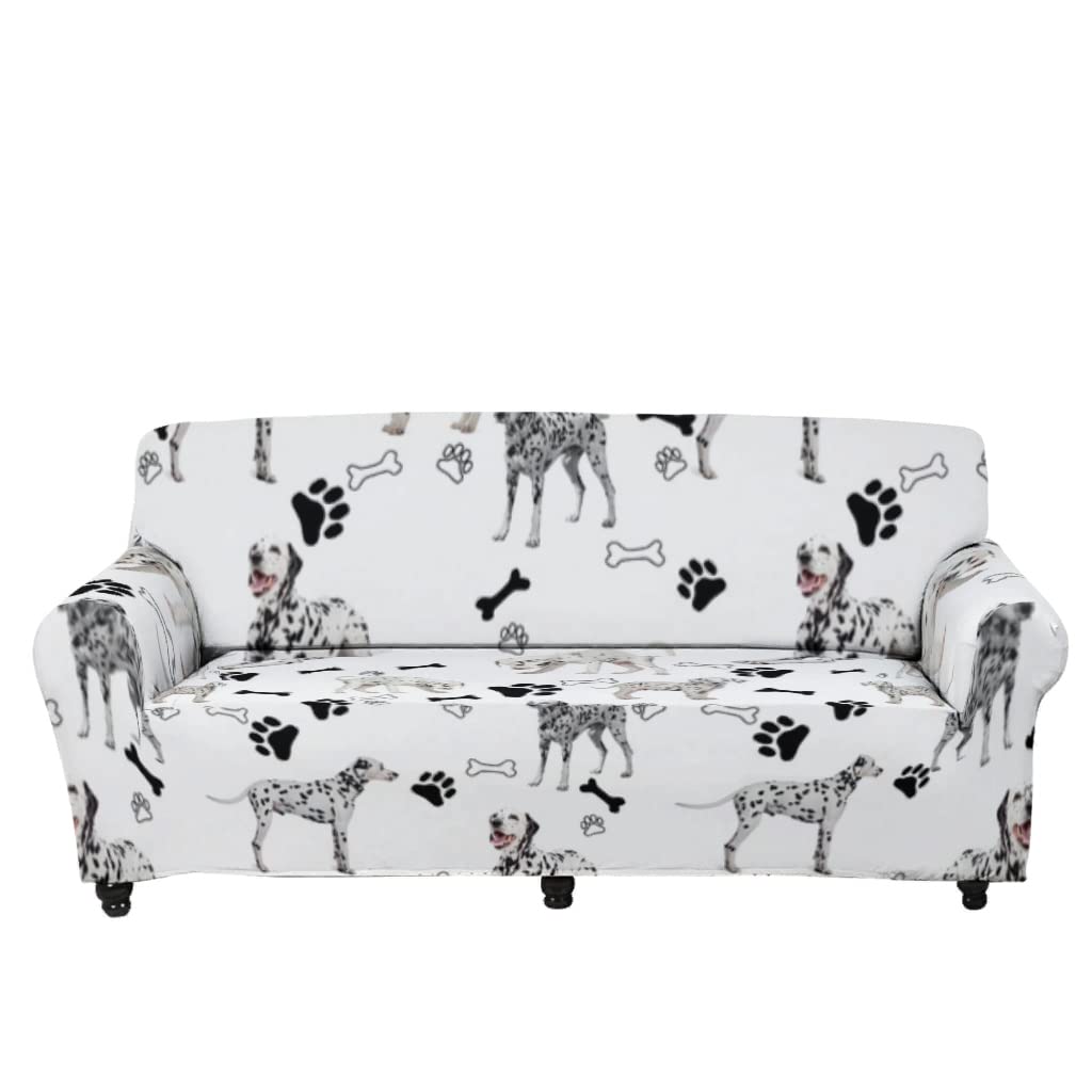 Soft Quilted Microfiber Sofa Cover for Dogs - Water Resistant Furniture Protector with Elastic Straps for Chihuahua, Dalmatian, Husky, Pomeranian & Pug | Perfect for Pet Owners, Living Room Decor & Couch Protection (Multicolor, Medium Size)