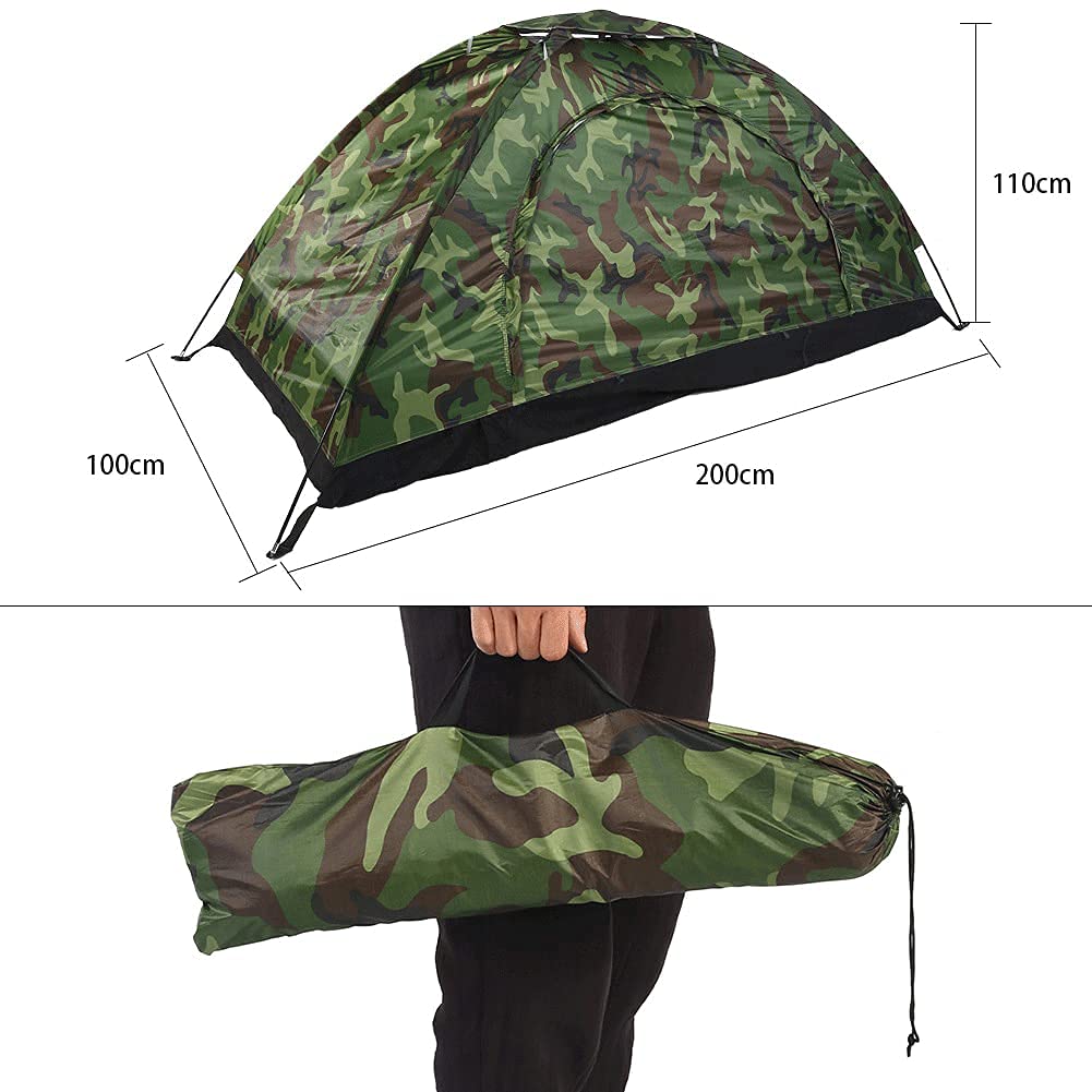 Single Person Tent for Outdoor Recreation & Camping - Lightweight, Waterproof, Easy Setup - Perfect for Backpacking, Hiking & Solo Adventures