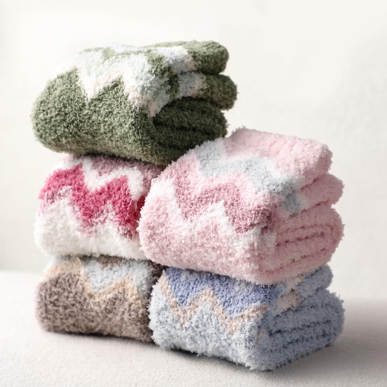 Women's Fuzzy Slipper Socks - Ultra Soft & Warm Cozy Winter Socks for Indoor & Outdoor Use - Perfect for Lounging, Sleeping and Cold Weather Comfort