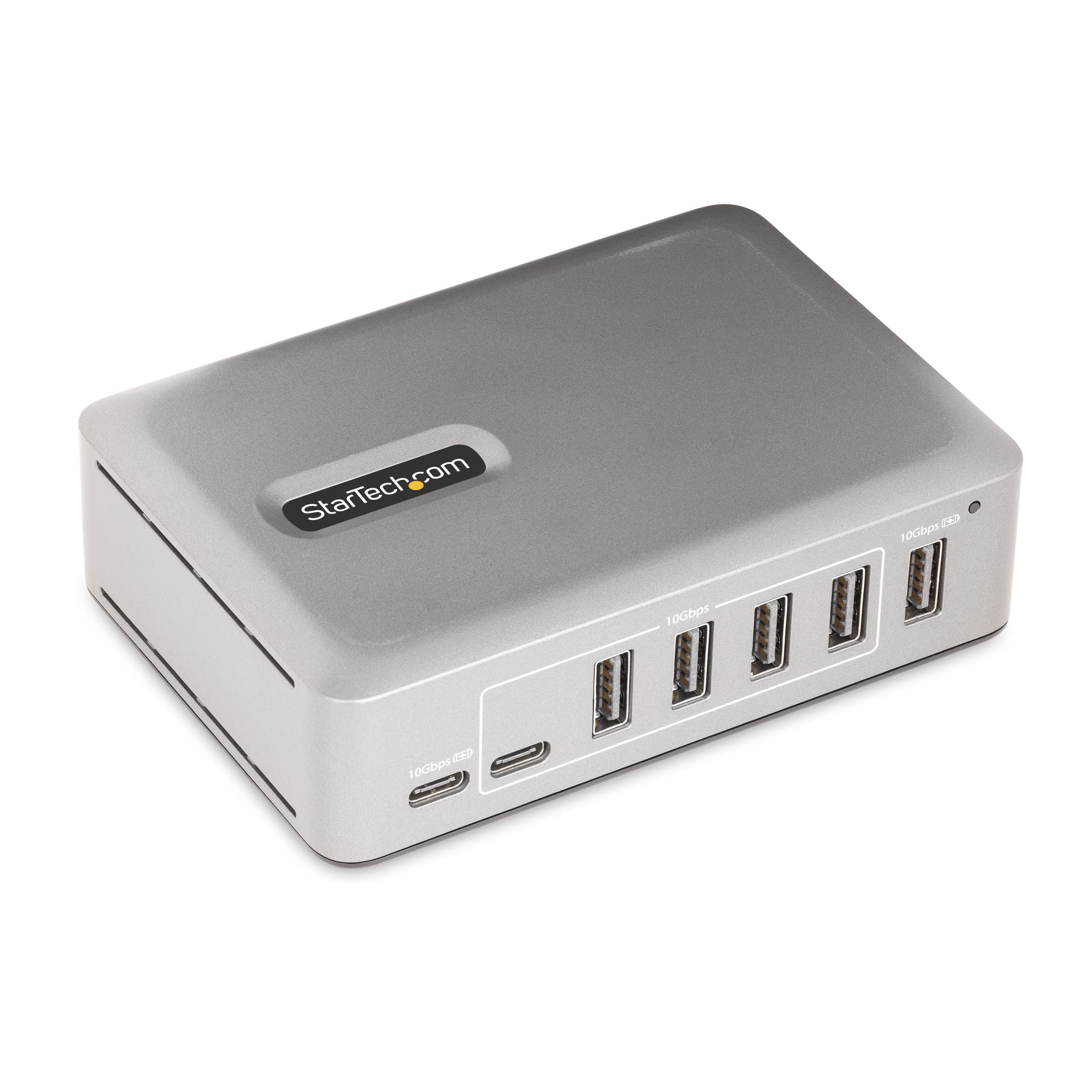 StarTech.com 7-Port USB-C Hub with 65W Power Supply - 5 USB-A & 2 USB-C Ports - 10Gbps USB 3.1 Data Transfer - Desktop & Laptop USB Hub - Includes 3ft Locking Cable - Perfect for Home Office, Gaming & Multi-Device Charging (10G5A2CS-USB-C-HUB)