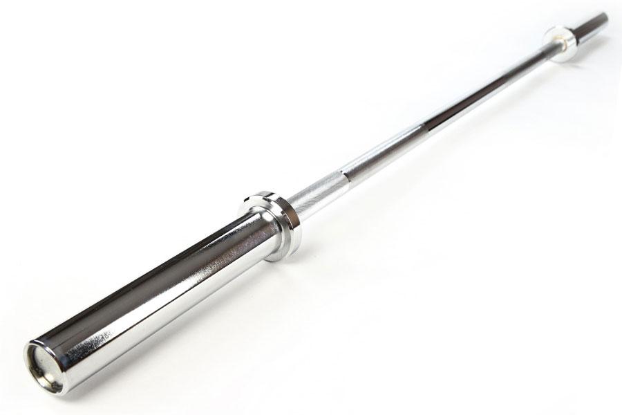 Warrior Chrome Powerlifting Bar - Olympic Weightlifting Bar for Power Training & Strength Workouts - Perfect for Home Gyms & CrossFit
