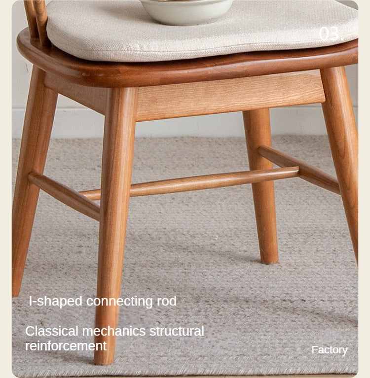 Solid Wood Swivel Chair in Oak, Black Walnut & Cherry Finish - Perfect for Home Office, Study Room & Executive Workspaces