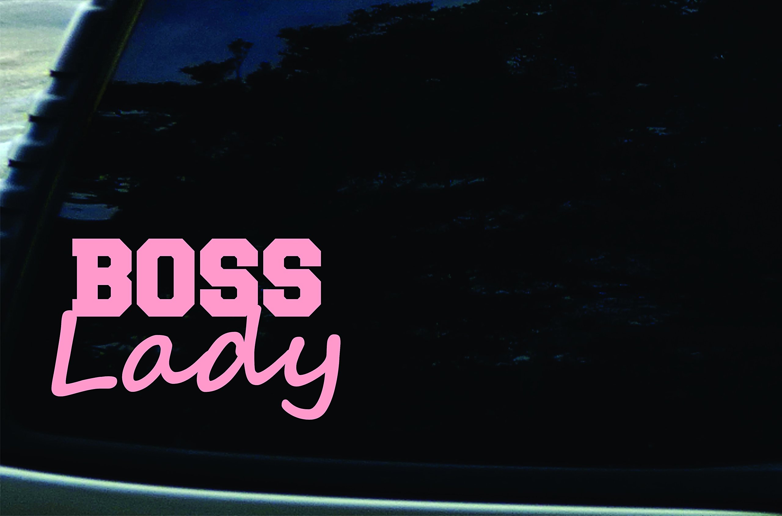 Boss Lady Pink Vinyl Die Cut Decal - 6