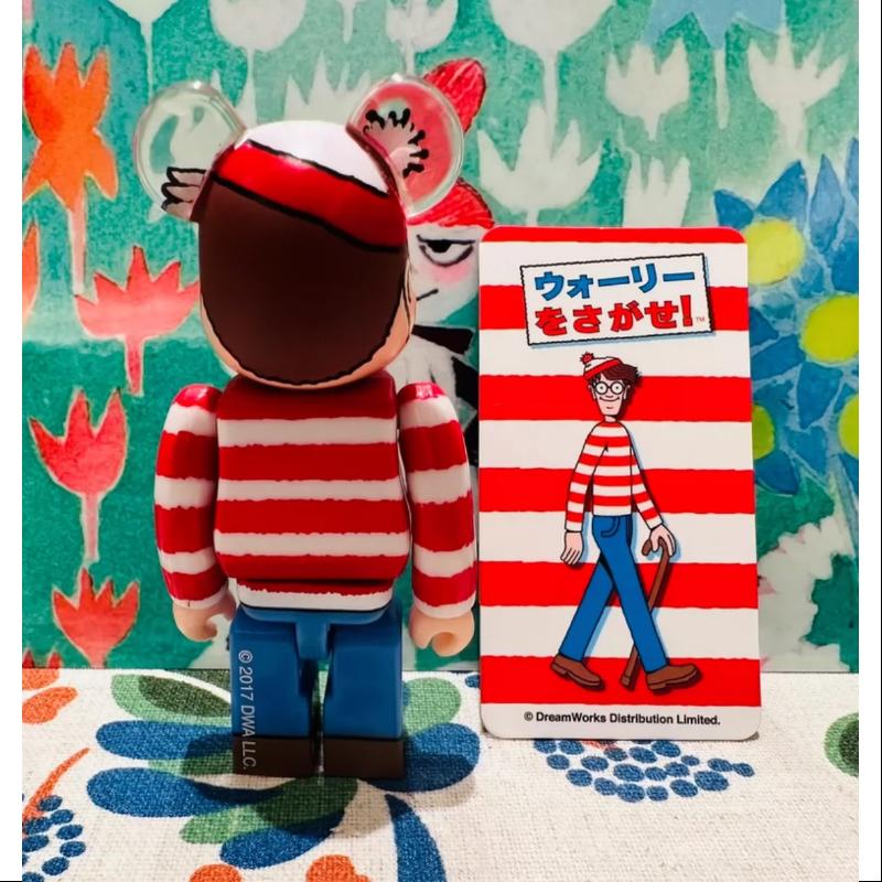 Bearbrick Series 35 PATTERN Wally Waldo 100% Collectible Figure - Limited Edition Vinyl Art Toy for Display & Gift Giving - Perfect for Anime Fans, Home Decor, and Office Collections
