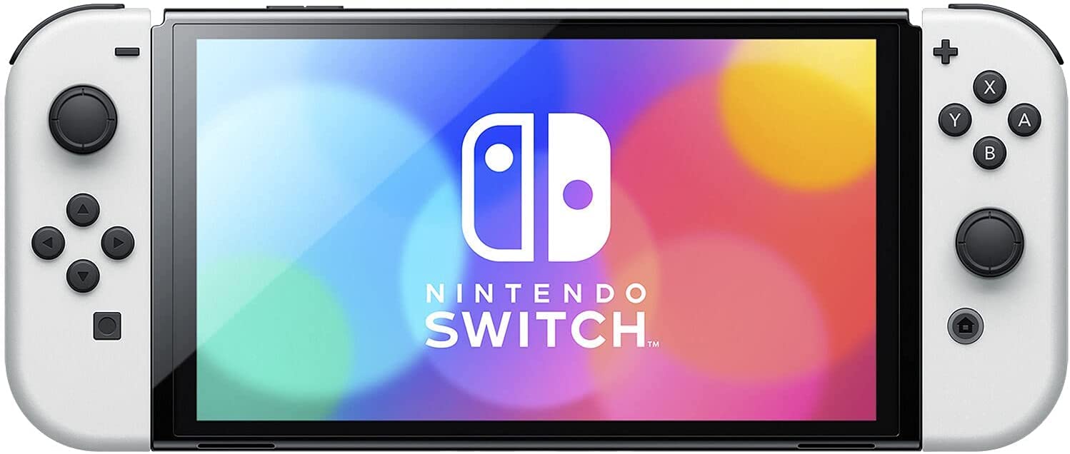 PURTCH 2022 Model Switch OLED Console with White Joy-Con Controllers & Dock - 7