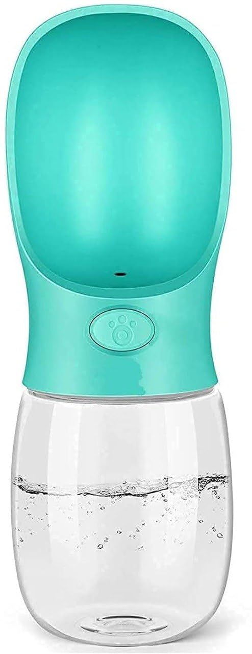 Portable 2-in-1 Dog Water Bottle with Snack Compartment & Collapsible Bowl - Travel, Walking, Hiking, Outdoor Pet Water Feeder - Leakproof Design for Dogs & Cats (Multicolor) - Perfect for Park Visits, Road Trips and Camping Adventures