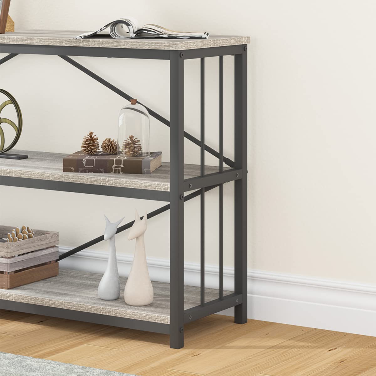 LVB Farmhouse Industrial Console Table - 55