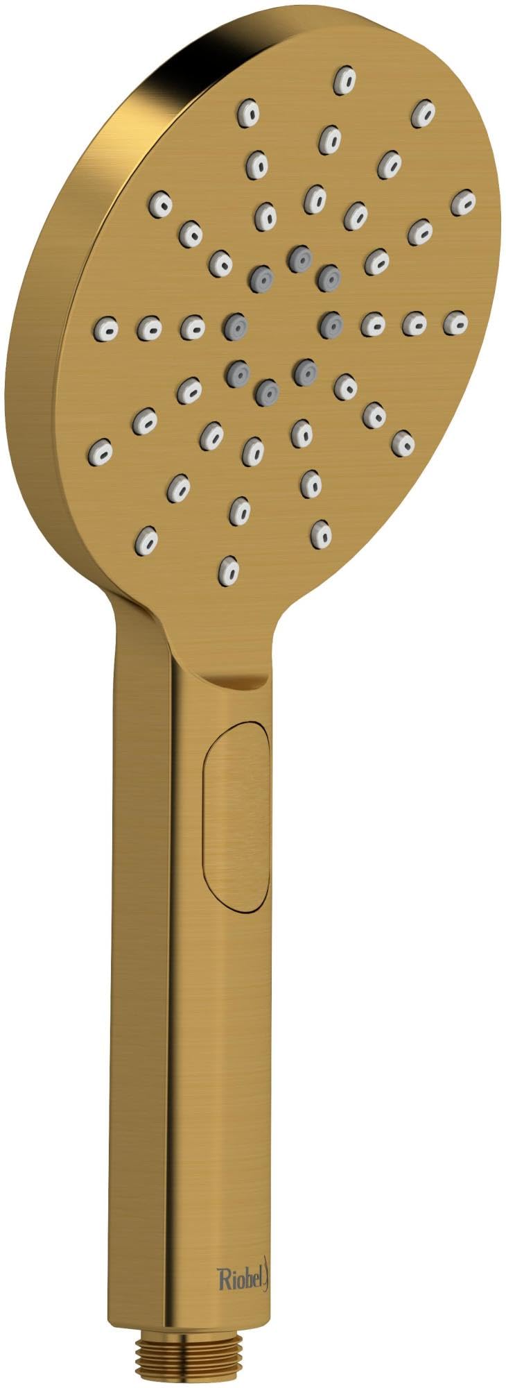 Riobel 4364 2 GPM Multi-Function Hand Shower with 6 Spray Modes - Brushed Gold Finish for Bathroom & Spa Experience | Perfect for Relaxation, Rinsing & Water Conservation