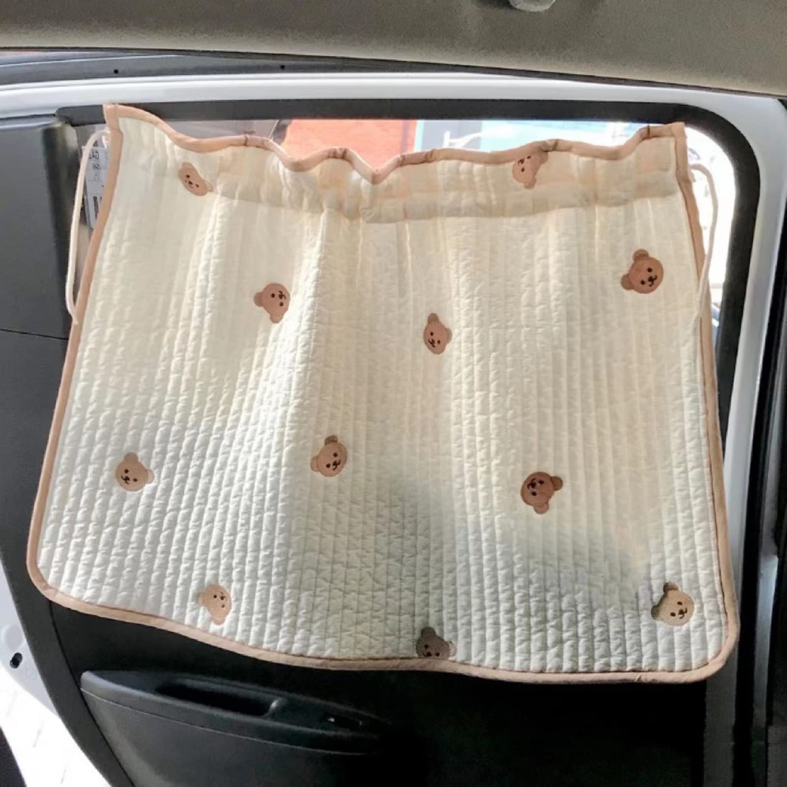 UV Sunshade Suction Cup Car Window Curtain - Cute Cartoon Sun Block Shade for Baby & Infant - Perfect for Road Trips, Nap Time, and Sun Protection in Vehicles