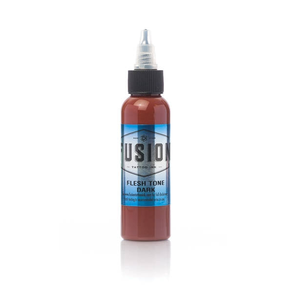 Fusion Flesh Tone Dark Ink - Professional Tattoo Ink for Realistic Skin Tone Shading | Perfect for Cover-ups, Realism Tattoos & Cosmetic Tattooing
