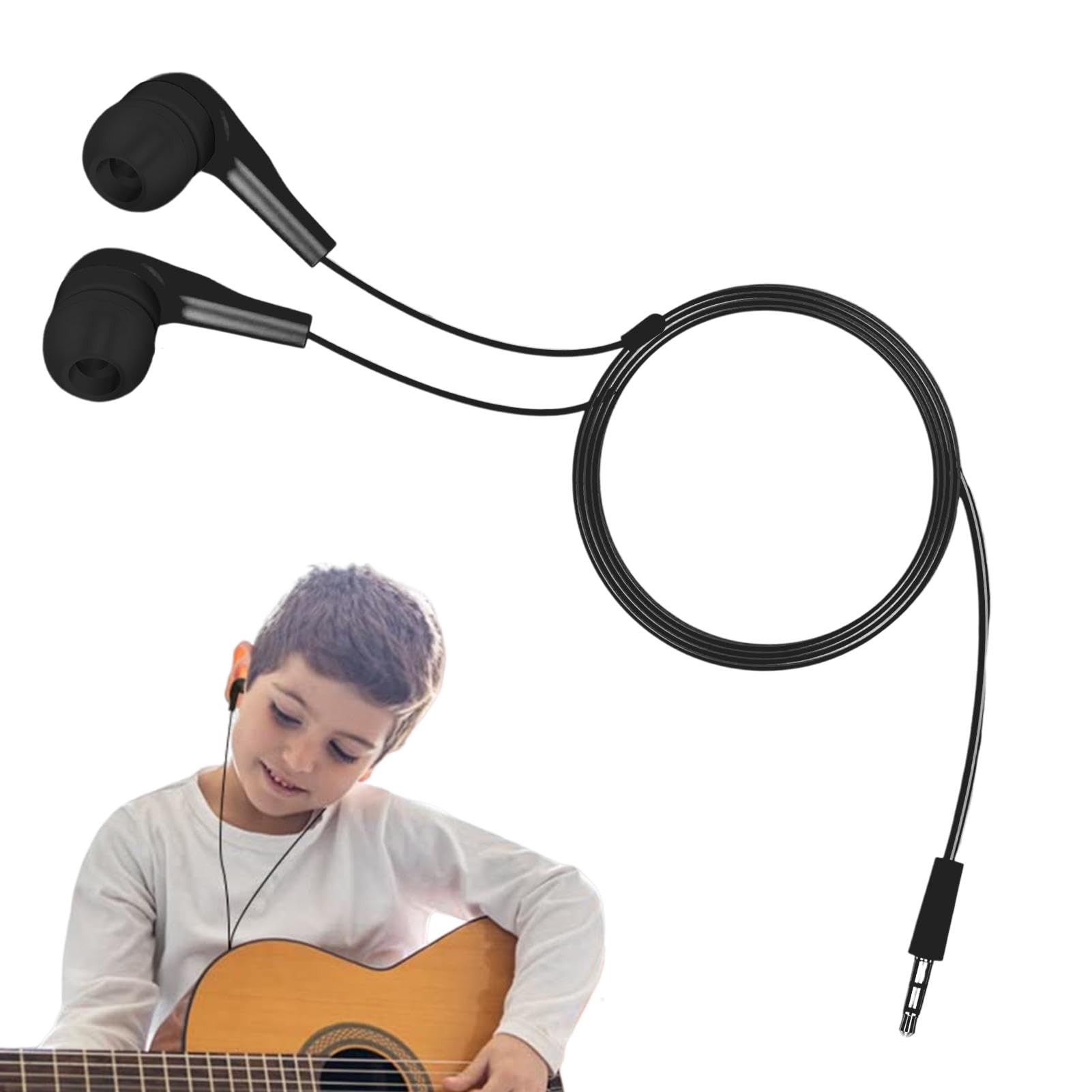Kids Wired In-Ear Headphones with 3.5mm Jack - Comfortable Earbuds for School, Laptops & Phones | Perfect for Online Learning, Music & Gaming | Lightweight & Durable for Students & Travel